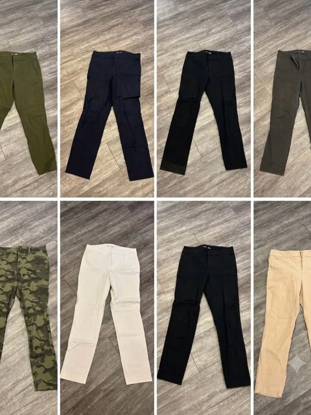 LOT of 8 Old Navy Pixie Skinny Ankle Pants BUNDLE - Size 10